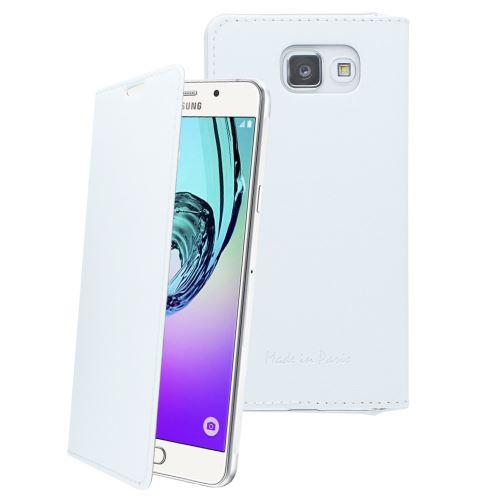 Muvit Made in Paris Crystal Folio Luxe - Flip cover voor mobiele telefoon - wit - voor Samsung Galaxy A3 (2016)
