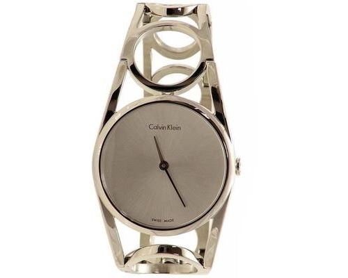 Calvin klein femme bracelet & boitier acier inoxydable quartz montre k5u2m146