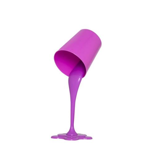 HOMEMANIA Lampe de Bureau Fantasy - pour Table, Bureau, Table de Nuit - Violet 13 x 13 x 38 cm, 1 x E27, 24W