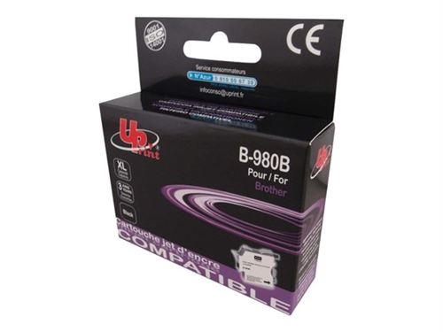 Cartouche encre UPrint compatible BROTHER LC 980LC 1100BK Neuf - vue 3