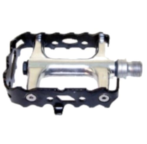 Components Plate-forme Pédale vélo avec réflecteurs 9/16 pouces noir Set