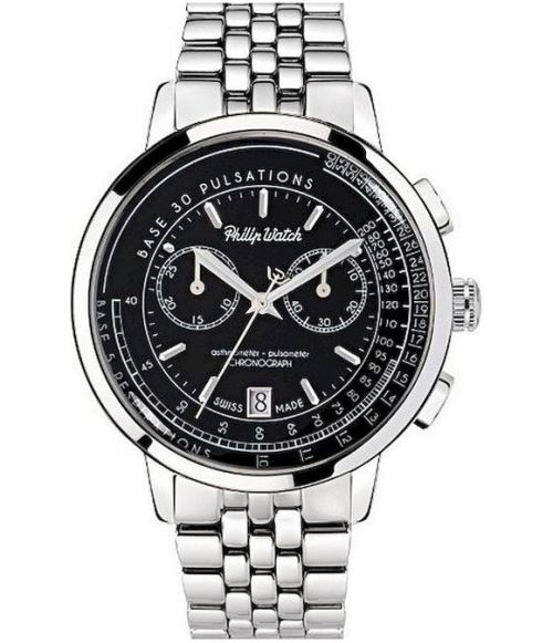 Philip Watch Montre Homme R8273698001 ChronographeNoir
