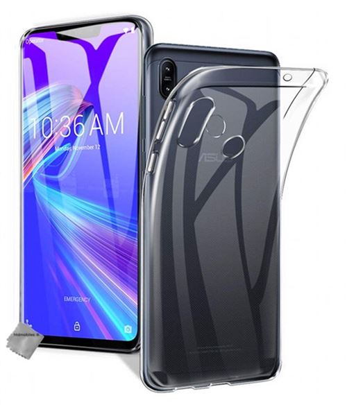 Housse etui coque gel fine Asus Zenfone Max M2 ZB633KL + film ecran TRANSPARENT TPU - htdmobiles