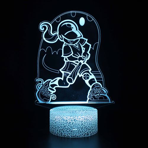 Stack Lampe 3D Tactile Veilleuses Enfant 7 Couleurs Avec Telecommande - Baseball #1187