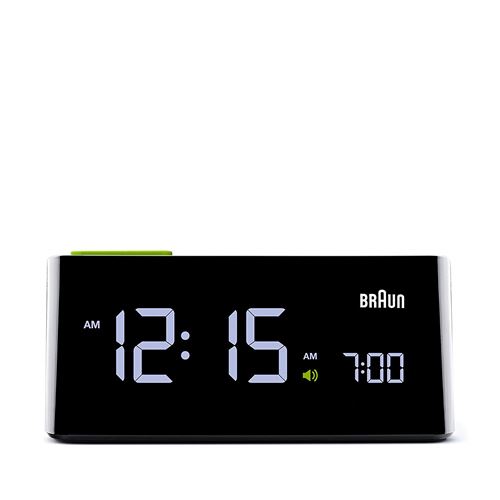Braun BNC016BK Réveil numérique à affichage LCD et alignement vertical Noir