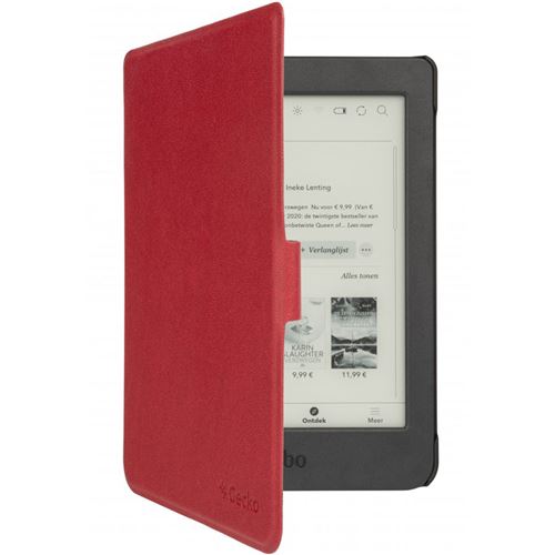 Coque pour Kobo Nia Étui de portefeuille Easy-Click 2.0 Gecko Covers  e-reader Gecko Covers Rouge - Accessoires liseuse - Achat & prix