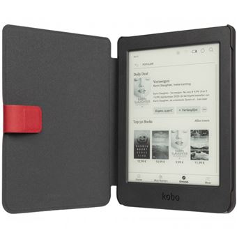 Coque pour Kobo Nia Étui de portefeuille Easy-Click 2.0 Gecko Covers  e-reader Gecko Covers Rouge - Accessoires liseuse - Achat & prix