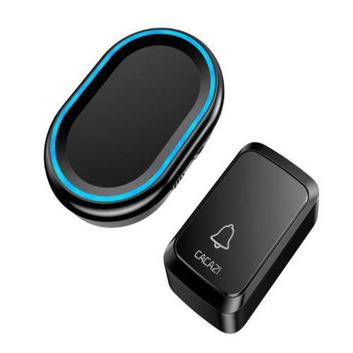 Cacazi Accueil Sécurité Sans Fil Intelligent Étanche Sonnette Led Lumière 58 Chansons Au Royaume-Uni AF015