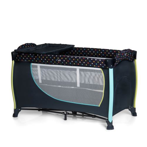 Lit Parapluie Sleep and Play Center II - Multi Dots Navy