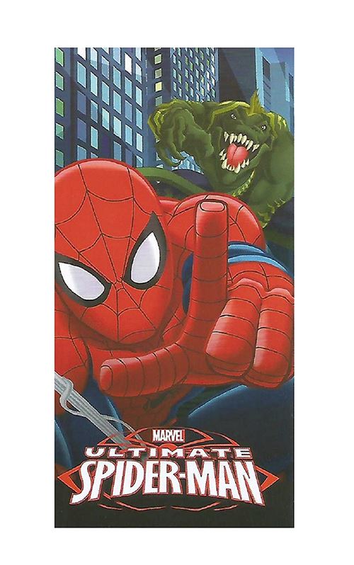 Serviette de bain en coton spiderman