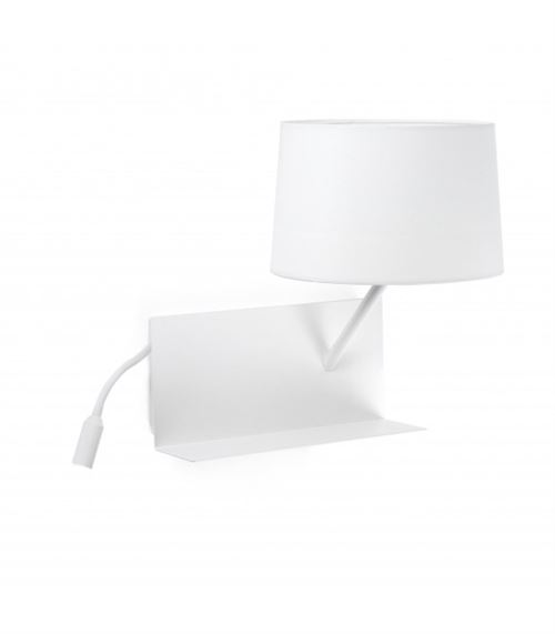 Faro - Applique Handy avec liseuse LED à droite - USB - Blanc