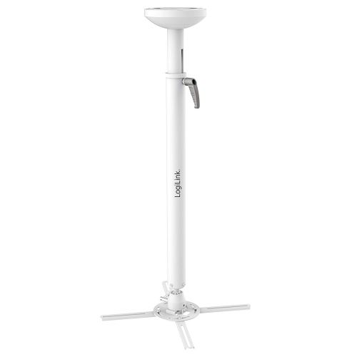 Logilink Bp0053 Support Pour Vidéo-projecteur Et Projecteur Jusqu'à 30 Kg, Longueur Des Bras 820–1200 Mm Blanc