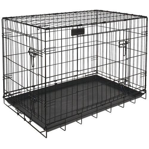 Comparer les prix de RIGA cage pliable chiens GM - L 91 x l 58 x H 66 cm - Grands chiens - Noir