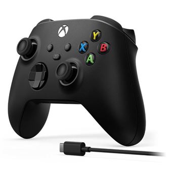 Microsoft Xbox Wireless Controller + USB-C Cable - Manette de jeu - sans fil - Bluetooth - pour PC, Microsoft Xbox One, Android, iOS, Microsoft Xbox Series S, Microsoft Xbox Series X