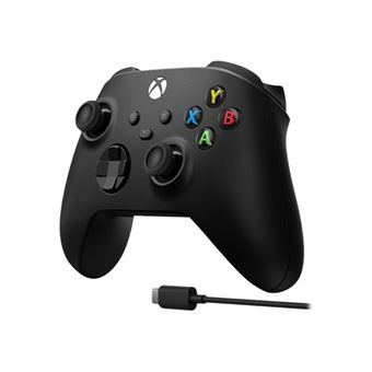 Microsoft Xbox Wireless Controller + USB-C Cable - Manette de jeu - sans fil - Bluetooth - pour PC, Microsoft Xbox One, Android, iOS, Microsoft Xbox Series S, Microsoft Xbox Series X