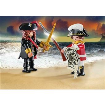 Playmobil Les Pirates 70273 Capitaine pirate et soldat