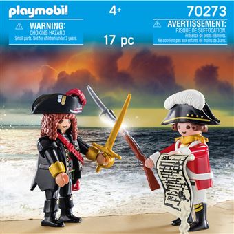 Playmobil Les Pirates 70273 Capitaine pirate et soldat