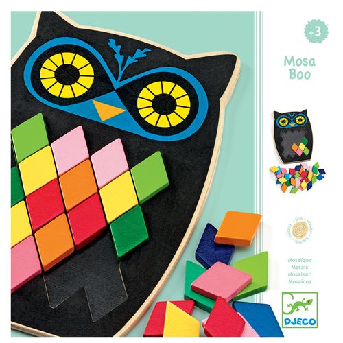 DJECO Moza Boo mosaic owl 3 yrs+ – PSiloveyou