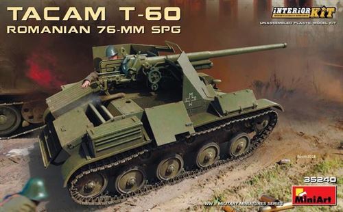 Romanian 76-mm Spg Tacam T-60 Interiorki - 1:35e - Miniart
