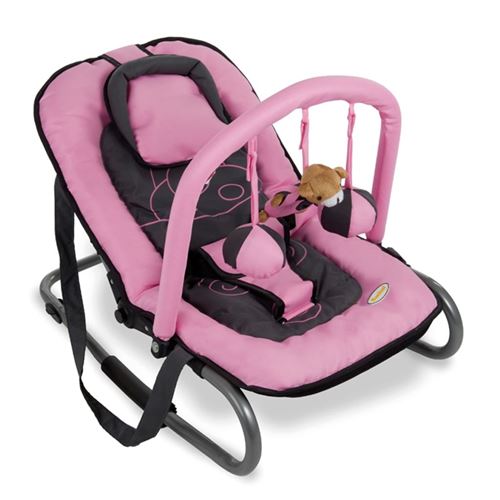 Baninni Transat pour bébé Relax Classic Hippopotame rose
