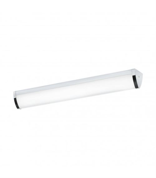 Applique design GITA 2 chrome abat jour blanc