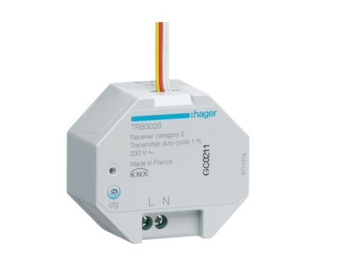 HAGER M&oacute;dulo de 2 entradas v&iacute;a radio Quicklink, empotrar, 230V