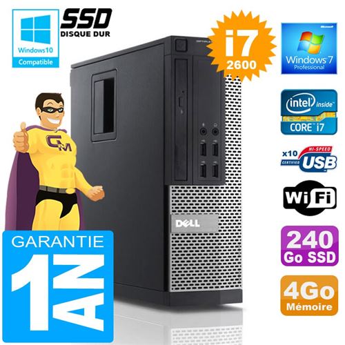 Acheter Pc dell 990 sff core i7-2600 ram 4go disque 240 go ssd wifi w7 État correct - 319,00 € Pc dell 990 sff core i7-2600 ram 4go disque 240 go ssd wifi w7 État correct - Dell reconditionné disponible sur Fnac