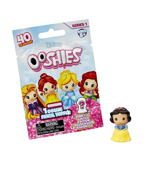 Ooshies - Sachet Mystère - 1 figurine Princesses Disney - embouts pour stylo crayon feutre - Modèle aléatoire