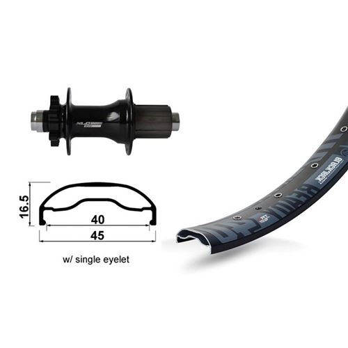 Xlc Roues Xlc 27.5´´ Rodi Ready 40 Disc And Rw 6 Holes Disc One Size