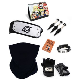 17€89 sur Set de 6 pièces Bandeau Masque Gant Kunai Bracelet Carnet Ninja  Naruto Shippuden Hatake Kakashi avec Calendrier Naruto 2021 en français -  Accessoire de déguisement - Achat & prix