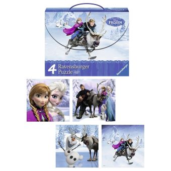 La Reine Des Neiges Mallette Avec 4 Puzzles Puzzle Enfant