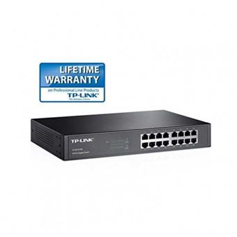TP-Link Commutateur Gigabit 16 ports TL-SG1016D - Commutateur - non géré - 16 x 10/100/1000 - de bureau