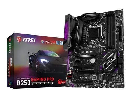 Carte Mère MSI Z270 Gaming Pro Carbon - ATX, Socket LGA 1151, 4 Slots DDR4 - Occasion