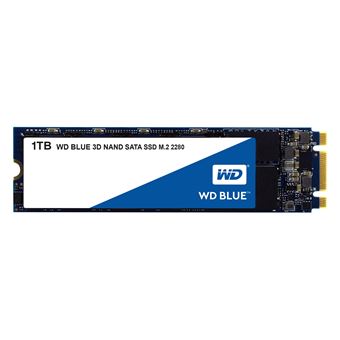 WD Blue 3D NAND SATA SSD WDS100T2B0B - SSD - 1 To - interne - M.2 2280 - SATA 6Gb/s - 1