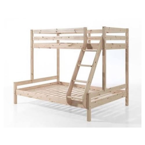 Paris Prix Beige Vipack Pino Martin Lit De Famille Pin Naturel