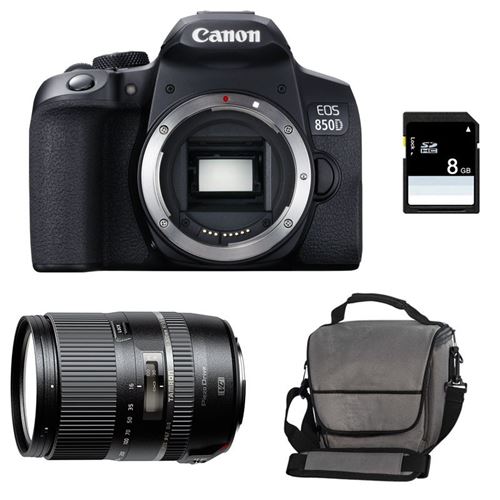 CANON eos 850d + tamron 16-300mm vc pzd + sac + sd 4go