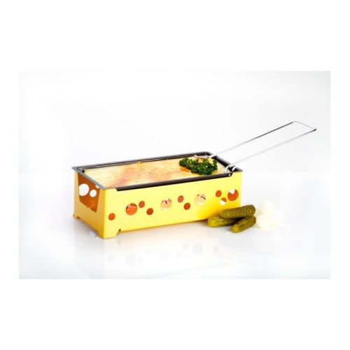 Appareil Ã  raclette h'eat cheese! coloris jaune, 1 ou 2 personnes