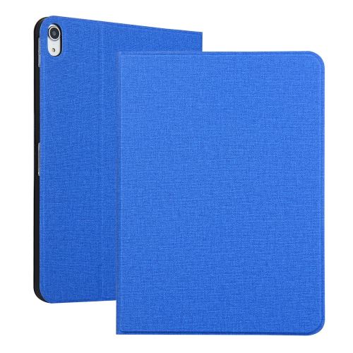 Générique Bleu Etui En Pu Motif Tissu Avec Support Pour Votre Apple Ipad Pro 11 Pouces (2018) - Image 1