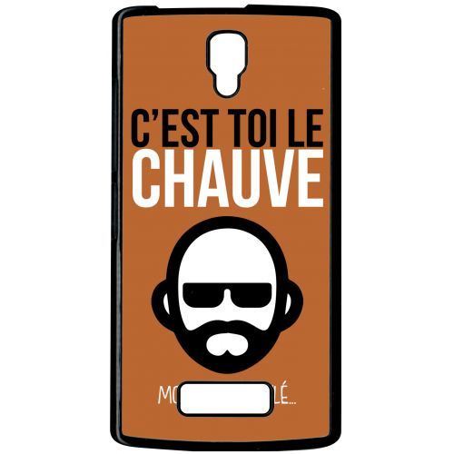 Coque lenovo a2010 c est toi le chauve moi je suis styl 8