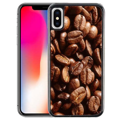 Coque pour iPhone XS grains café