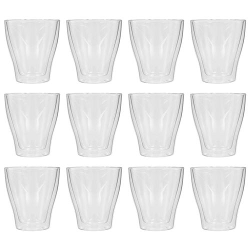 vidaXL Thermoglazen voor espresso dubbelwandig 12 st 280 ml