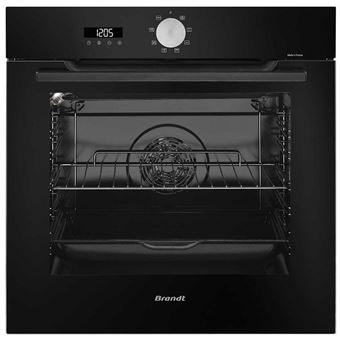 Brandt BOP7534B - Four - encastrable - niche - largeur : 56 cm - profondeur : 55 cm - hauteur : 58.5 cm - avec système auto-nettoyant - classe A+ - noir - 1