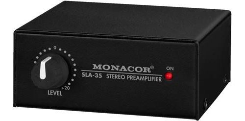 Convertisseur niveau stéréo et impédance Monacor SLA-35