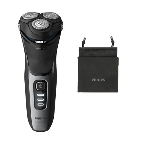 Philips 3000 Series S3231 - Rasoir - Sans Fil - Noir Brillant