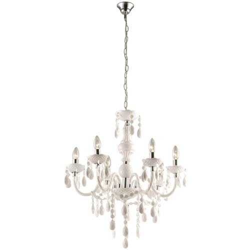 GLOBO Lustre CUIMBRA I Acrylique Chromé Blanc 63113-6
