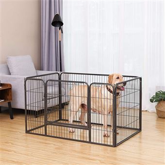 Parc Pour Chiens Rongeur Chat Lapin Petit Animal Enclos En Metal Niches Cages Chenils Et Parcs Achat Prix Fnac