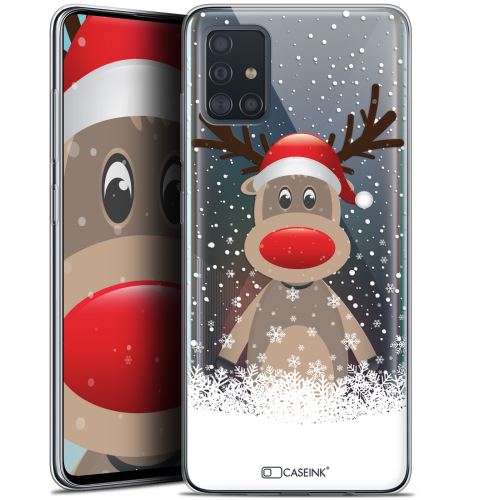 Coque Pour Samsung Galaxy A51 (A515) (6.5 ) Extra Fine Noël 2017 Cerf au Bonnet