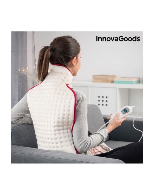 Coussin Électrique pour le Cou et le Dos InnovaGoods 42 x 63 cm 100W Beige