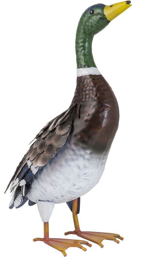Fountasia - Grand canard décoratif en métal