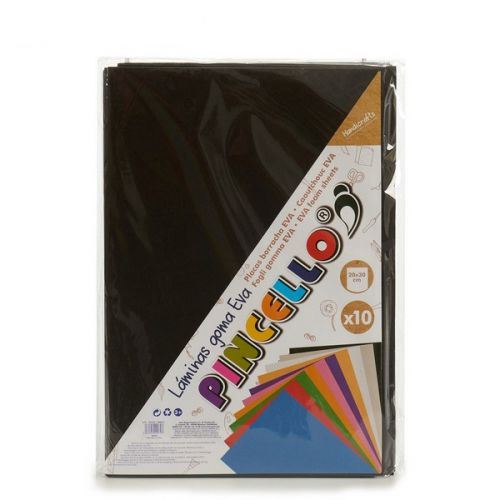 Papier Noir Feuille de Mousse 10 (30 x 2 x 20 cm) (10 Pièces)